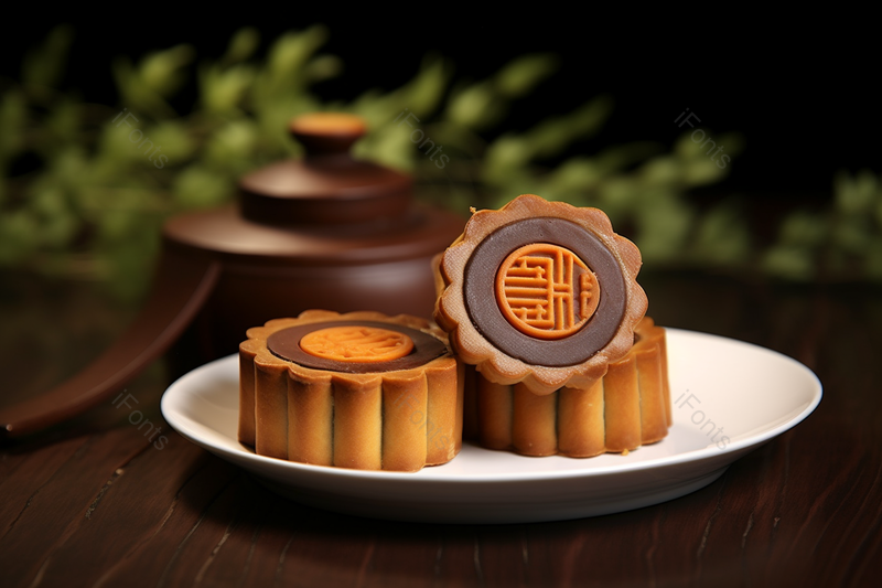 古式的一盘月饼高清图片,高清,摄影图,摄影图片,图片大全,摄影图免费下载